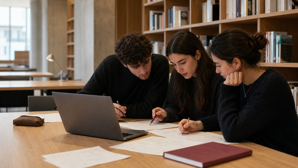 Étudiants construisant une méthode de travail avec l’IA générative
