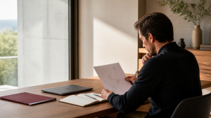 Professionnel préparant un parcours de formation à l’intelligence artificielle